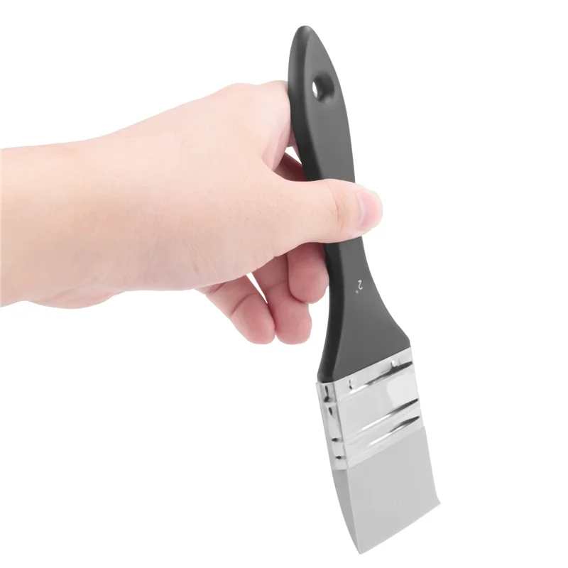 PORK-Силиконовая кисть для формирования цвета, широкая твердая плоская силиконовая кисть для рисования, гибкий инструмент для рисования на акриловой и водной основе