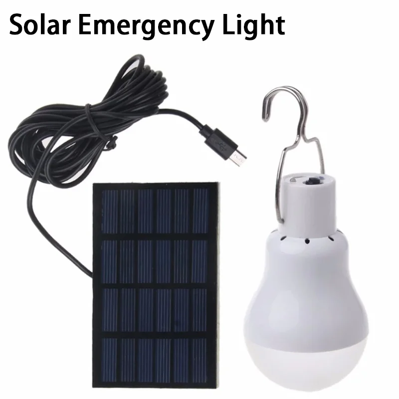 15W 150LM Portable Solar Power LED Bulb Solar Powered Light Charged Solar Energy Lamp Outdoor Lighting Camp Tent Emergency Light