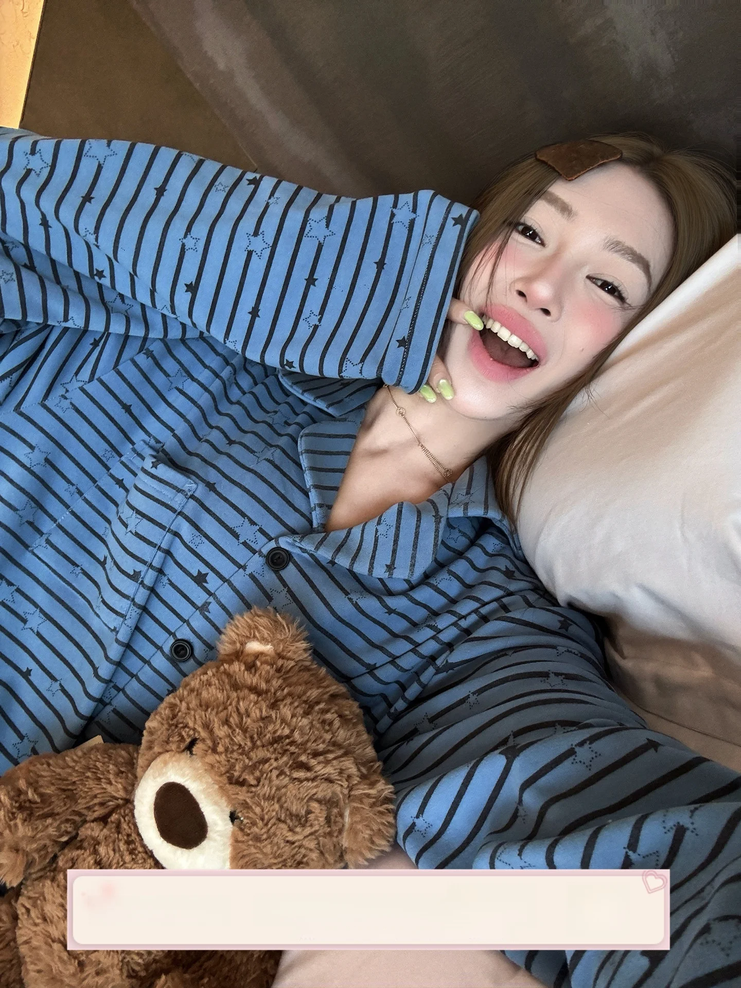 joycebra-korean-style-star-striped-velvet-sleepwear-long-sleeve-lapel-home-clothes-set-for-women-autumn-winter-fleece-warm