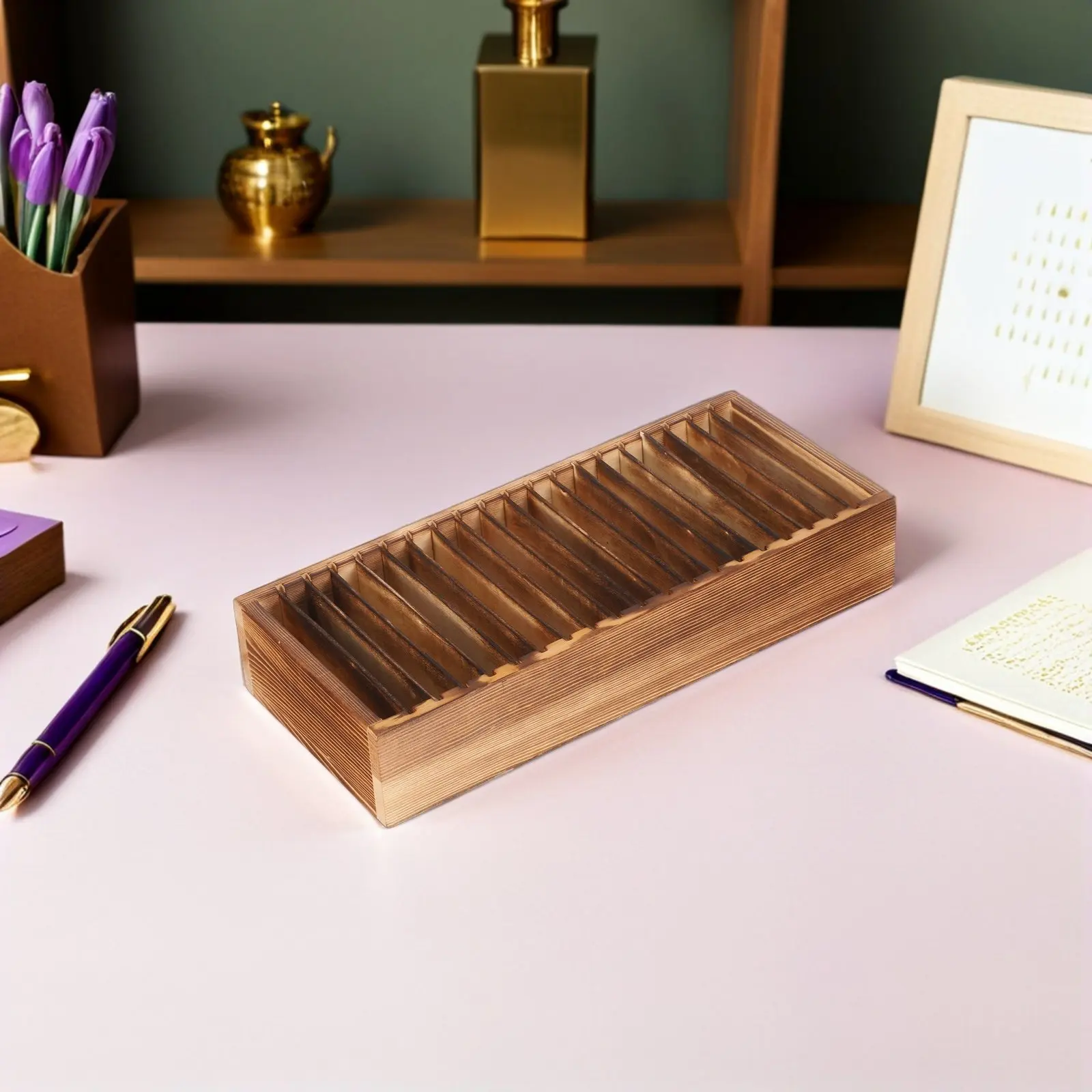 wooden-business-card-holder-organizer-multi-compartment-desk-organizer-box-portable-solid-wood-card-storage-for-business-cards