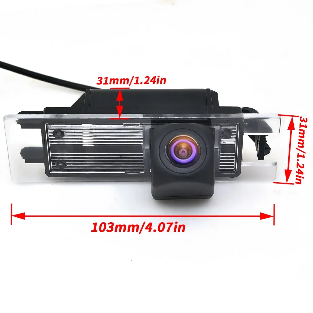 High-Definition AHD Fisheye Rearview Camera for Opel Astra H/Corsa D/Vectra C/Meriva A/Zafira B, Fiat Grande Punto