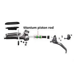 Bicycle hydraulic brake piston for SRAM DB5/ Level/Level T/Guide T/Guide R/Guide Re/Guide RS/Level Ultimate/SRAM Level TL