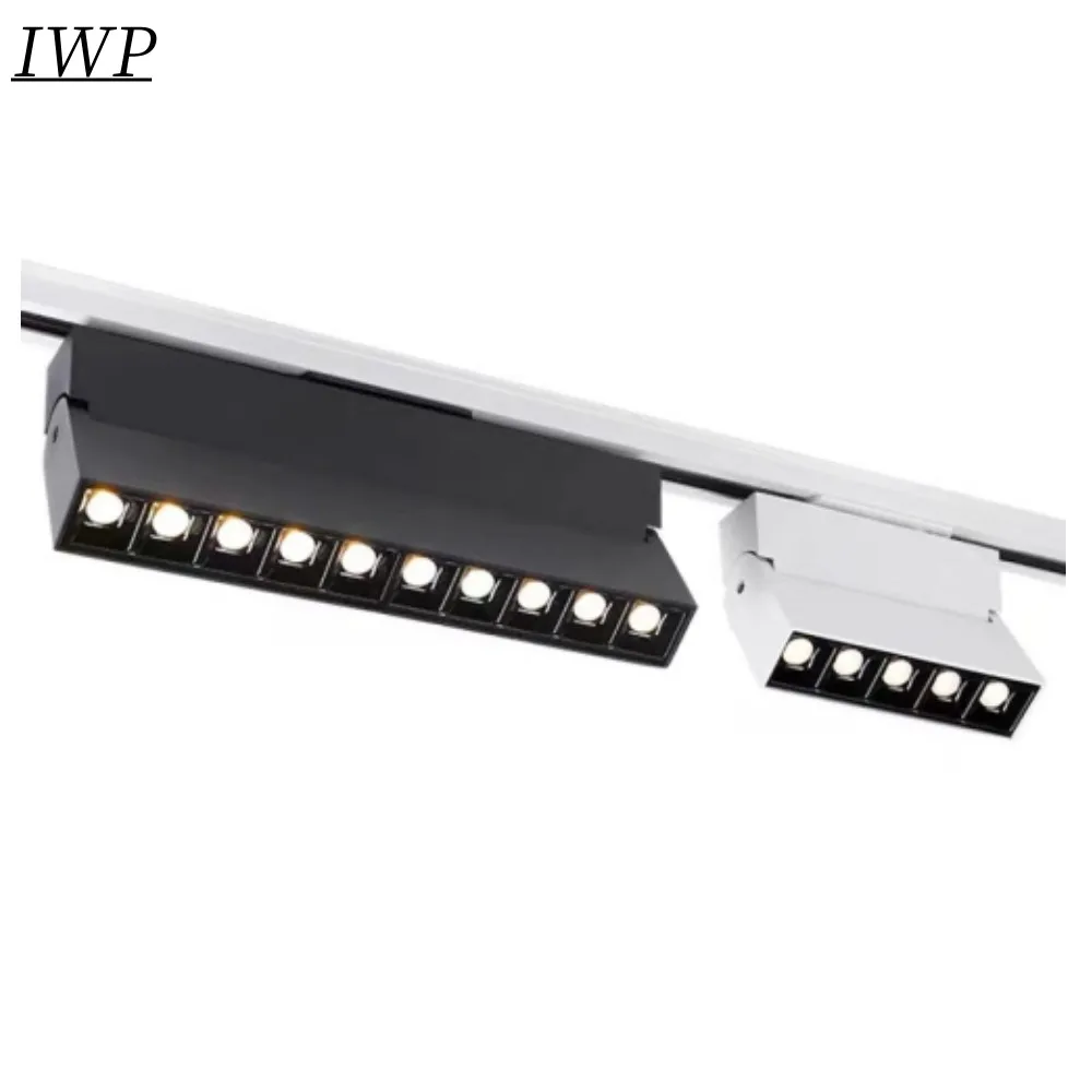 Dimmable Foldable Spotlight Adjustable LED Rail Track Lamp Bar Light 10W20W Ac85-265V Modern Ceiling Fixture Luminaire Bedroom D