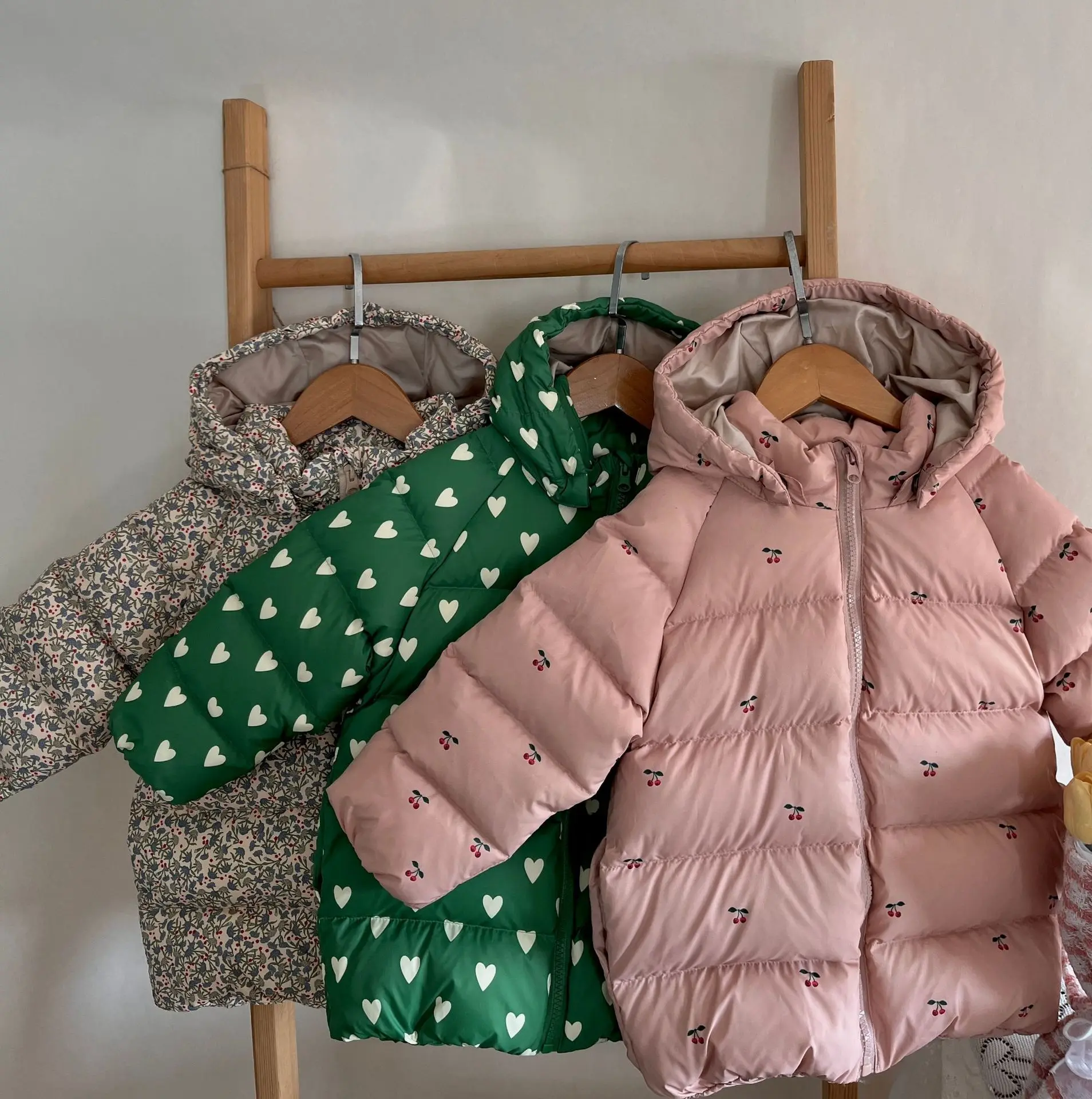 

Children Down Coat 2025 Winter New Girl Three-proof 90 White Duck Down Jacket Kid's Warm Clothes Outerwear