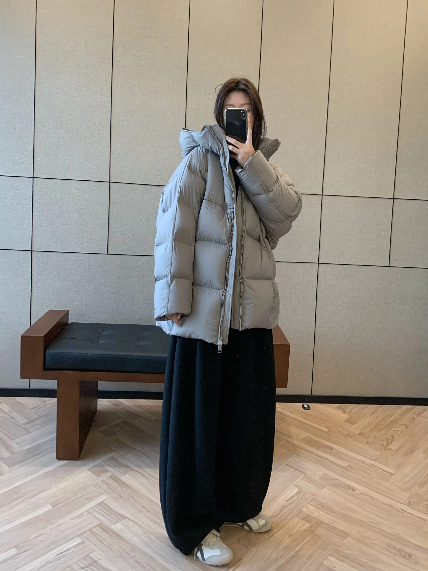 

Женская зимняя утепленная куртка-пуховик Cloudlike Dudown средней длины, теплая, свободного кроя, из нейлона