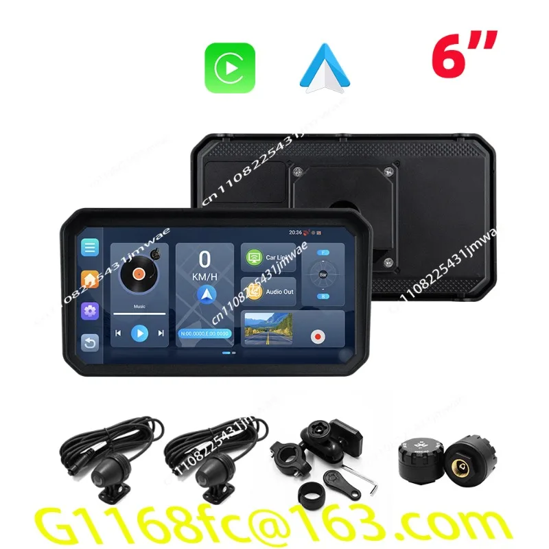 6 Inch Carplay Motorcycle GPS Touch Screen