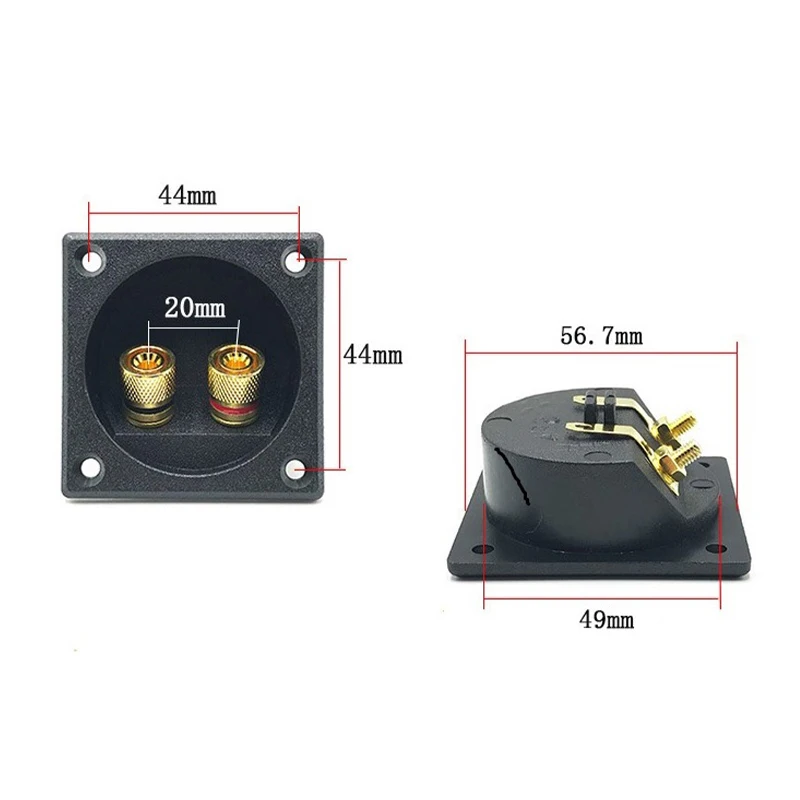 Car Stereo Speaker Box Terminal Round Spring Cup Connector Subwoofer Plug Speaker Terminal Cup Round Spring Cup Subwoofer Plug'