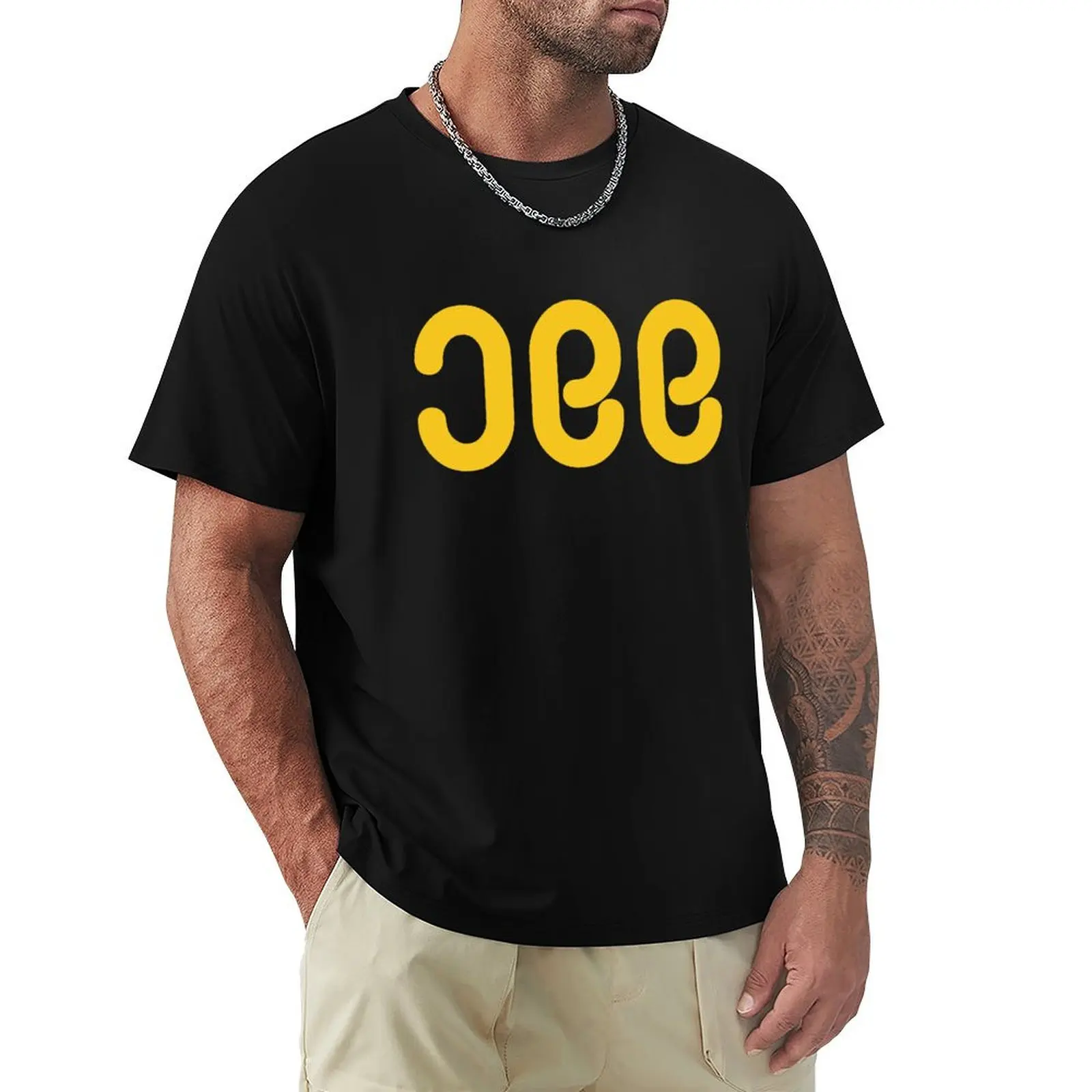 

Jee Logo Yellow T-Shirt Casual Holiday Short Sleeve Tee