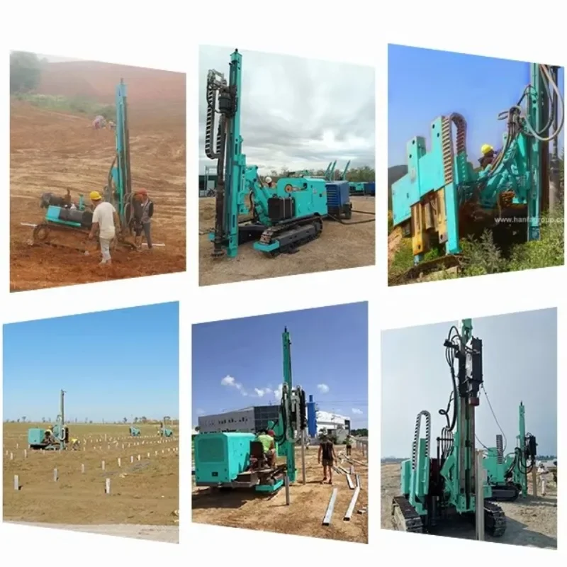 Photovoltaic Hydraulic Pile Driver Solar Pile Driver Machine Hot Sale New Hydraulic Screw Pile Driver Rig Mine Drilling Rig