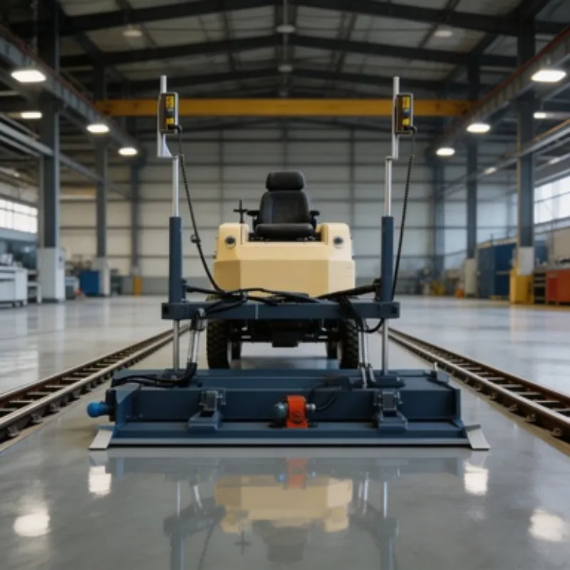 80mm Leveling Thickness Laser Screed Concrete Floor Paving Equipment Ride On Boom Screed for Airport Runway Construction