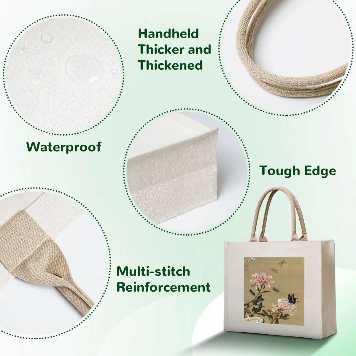 Favourite Artists - Peonies & Butterflies - Jakuchu? Ito Tote Bag Women's shopper bag Lady bag tote university