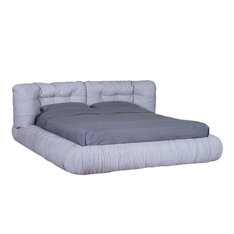 

Cloud bed large apartment master bedroom 1.8 meters 2.0 meters double bed wedding height by down soft