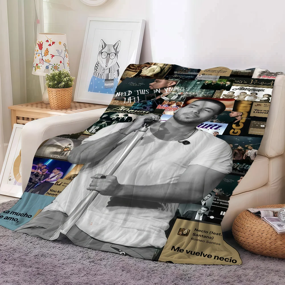 American singer Romeo Santos Blanket For Sofa Office Bed Plane Travel Sleep Read Relax Camping Soft And Warm