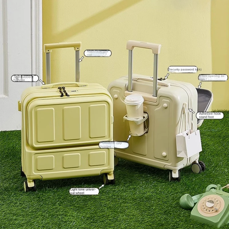 Gepäck reiß verschluss Modell 18-Zoll-Kabine Maleta kleiner 20-Zoll-Trolley-Koffer Silent Spinner Wheel ultraleicht und tragbar
