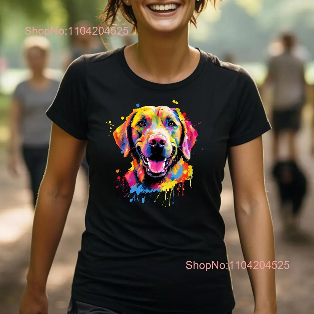 Golden Labrador T Shirt Adorable Ladies Womens Girls Dog Lab Retriever Mum Girlfriend Wife Aunt Sister Christmas Birthday Top