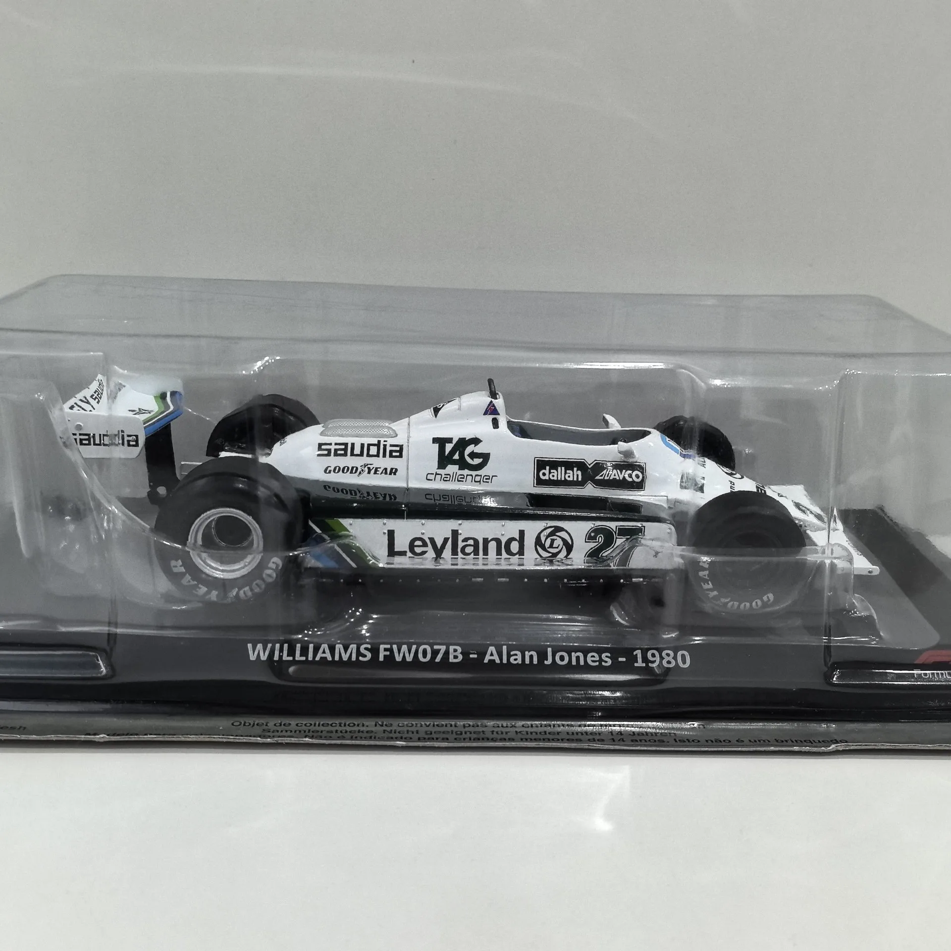 Diecast IXO 1/24 Scale WILLIAMS FW078 # 27 1980 Formula Racing W4 Alloy Car Model view 5