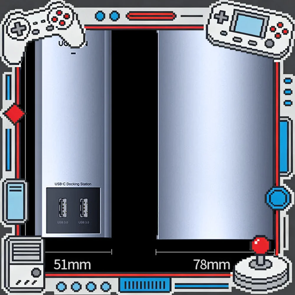 UGREEN CM268 60345 11-in-1 USB-C Vertical Docking Station with HDMI, VGA, 10Gbps USB, Gigabit Ethernet and 100W PD
