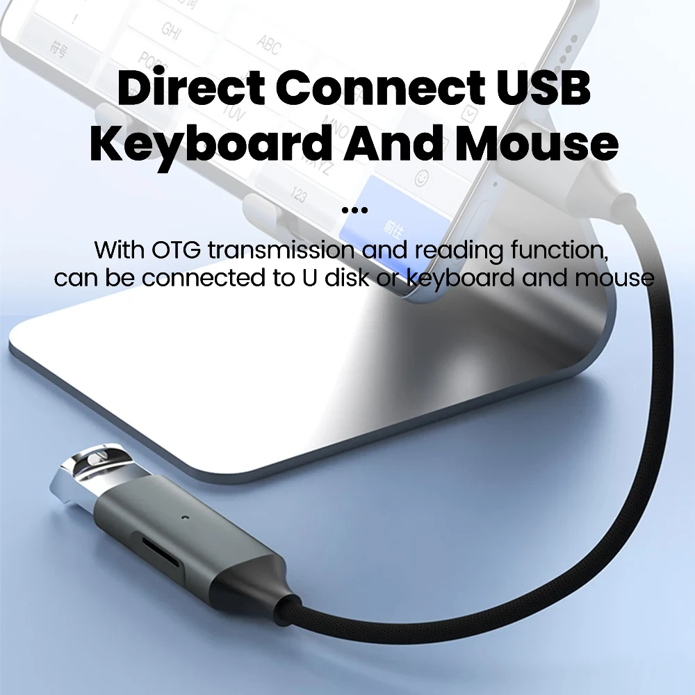2 In1 OTG Adapter Type C to USB TF Card Reader Multifunctional OTG Data Cable Converter For IPhone15 14 Samsung USB C to Type C