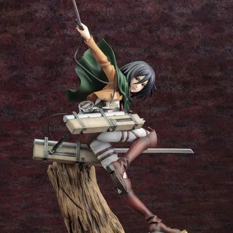 

Attack On Titan Protagonist Mikasa·Ackerman Wings Of Freedom Combat Posture Action Figure Collect Decorate Anime Birthday Gifts