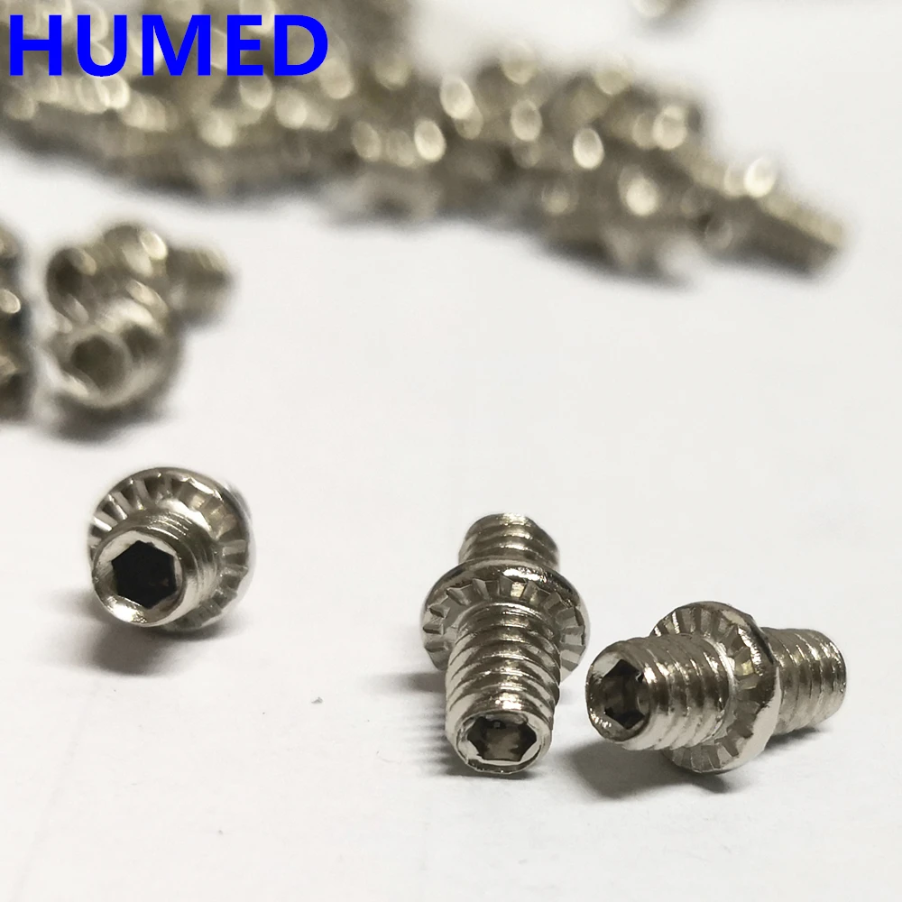 2025New Fahrrad Pedal Anti-Skid Bolzen M4 Stahl Pin Nagel MTB Rennrad Hexagona Pedal Pin Schrauben – Detail 2