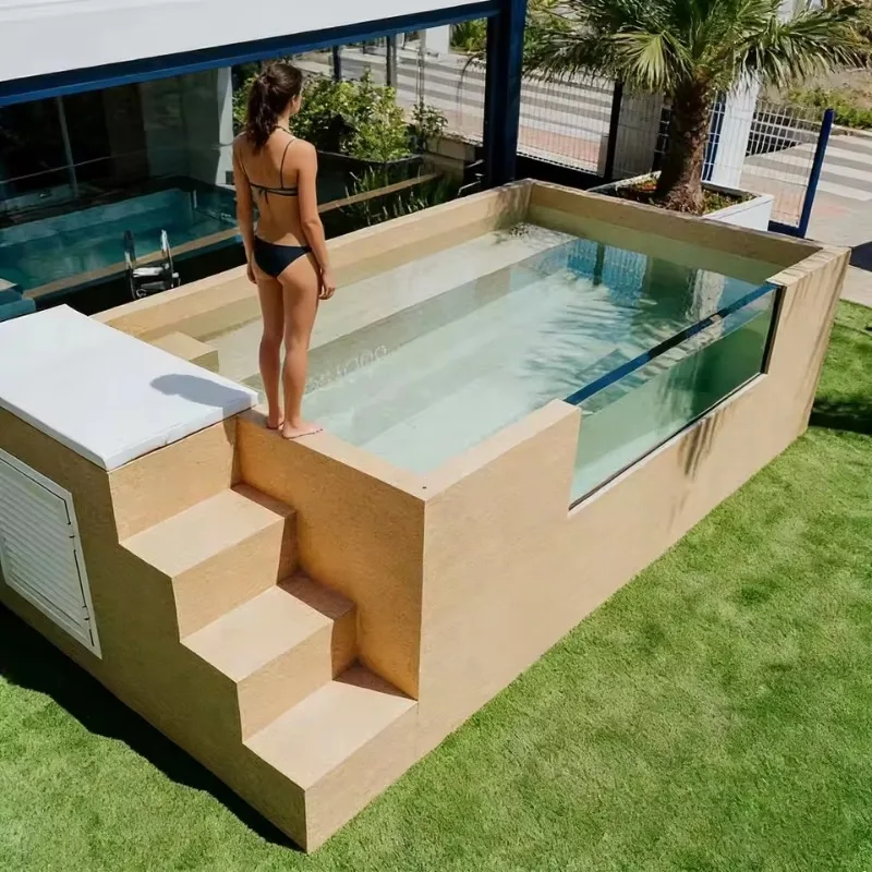 Quick Assembly Container Pool No Professional Construction Needed Swimming Pool for DIY Home Backyard Installation