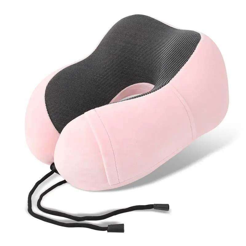 U Shaped Slow Rebound Neck Pillow Soft Travel Companion Nap Pillow Neck Support Pillow for Airplane Car
