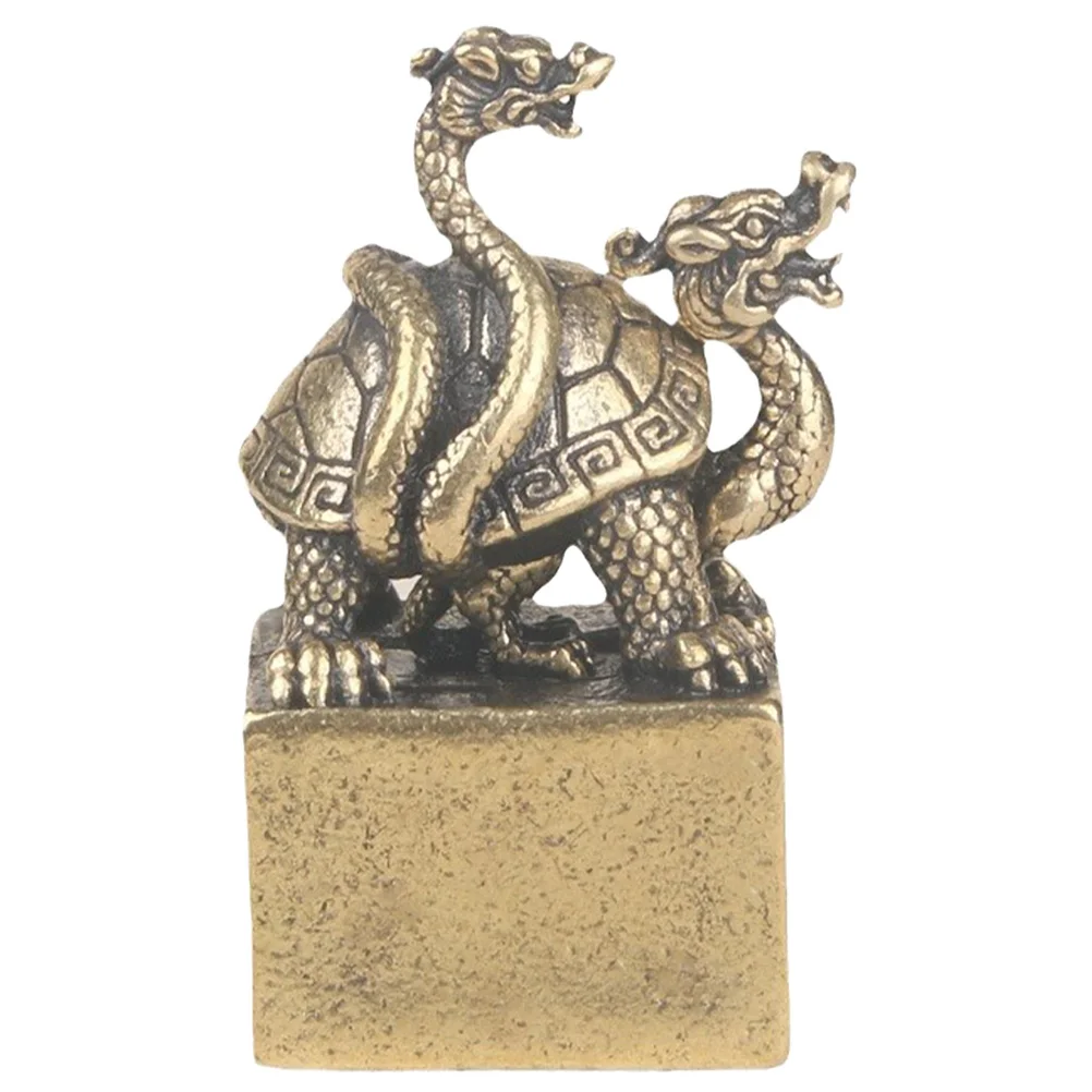 

Chinese Style Brass Animal Statues Delicate Desktop Miniature Lightweight Compact Size Home Car Office Decor Gift