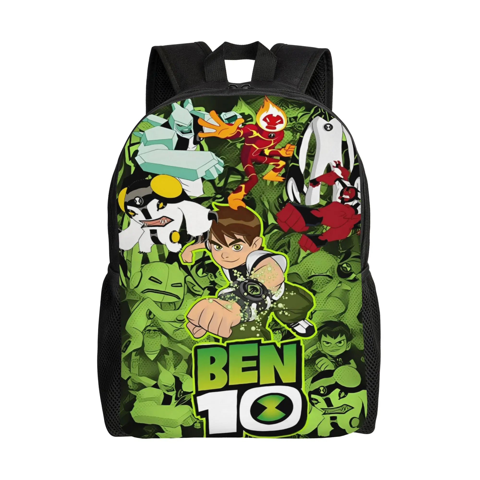 Ben 10 Omnitrix Unleashed Backpack  Men Polyester Cycling Backpacks Print Casual School Bags Rucksack