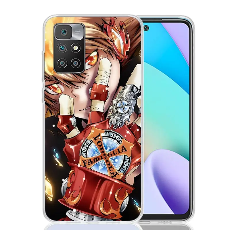 Katekyo Hitman Reborn Phone Case For Xiaomi Redmi 12 12C 9 9A 9C 9T 10 10A 10C 8 8A 7 7A 6 6A K40 K20 Pro S2 10X Printing Cover