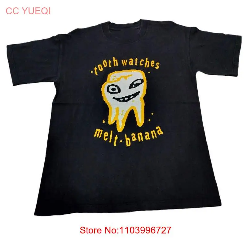 Vtg Band Melt Banana - Tooth watches Cotton Black All Size Unisex Shirt