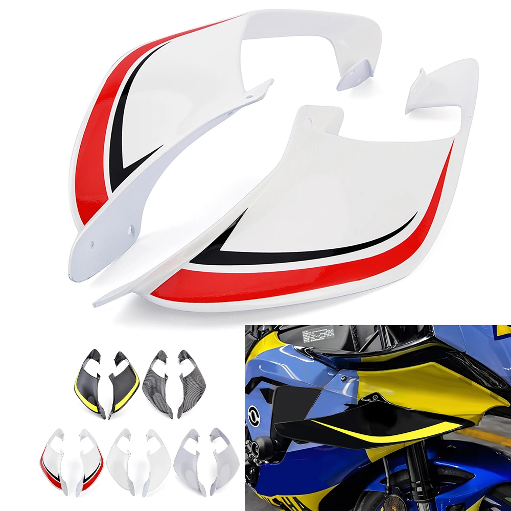 

Motorcycle Fairing Fittings For Yamaha R1 R1M 2021 2022 2023 2024 Spoiler Wing Fixed wing Wing Aerodynamic Winglet