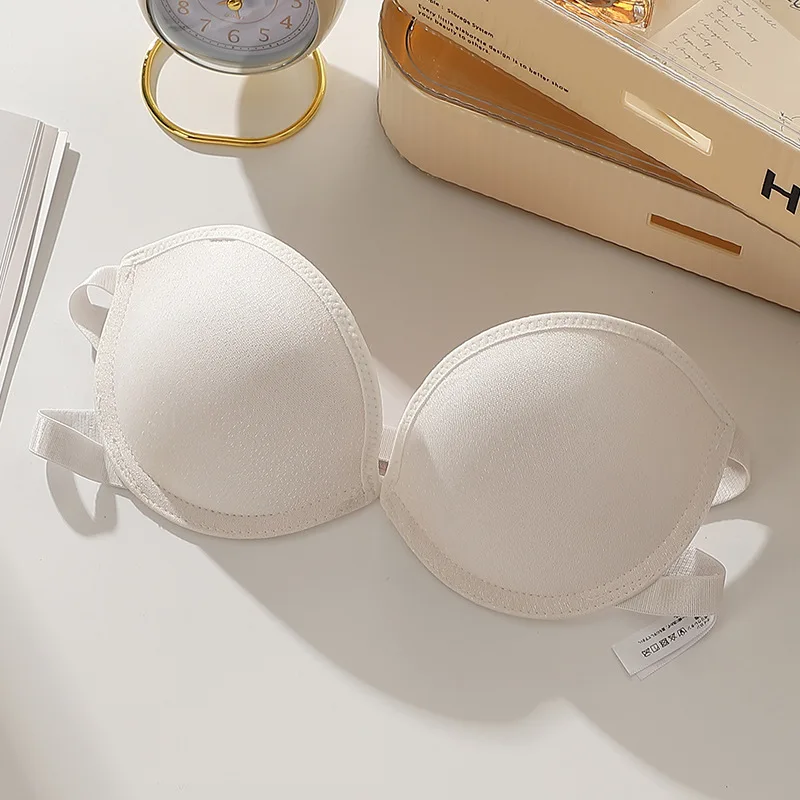 Strapless, anti drop underwear, silicone anti slip, strapless, gathered, thick, sweet, simple, summer thin, invisible underwear