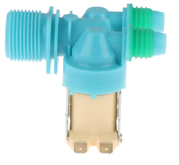 Water Solenoid Inlet Valve Dual Head for Appliance C-225 19-a01 Model Compatible with DC62-00311C 82x80x65mm ABS