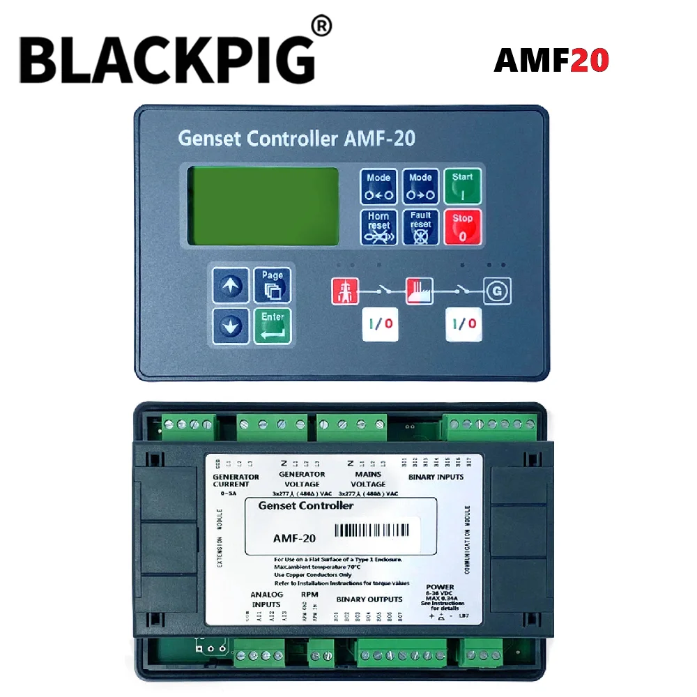 Compatible AMF25 AMF20 Controller Generator Auto Start Stop Mains Failure Control Module For Diesel Genset Parts