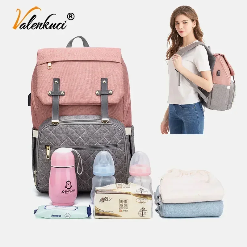 

Women Diaper Bag Baby Care Nappy Bag Large Stroller Bag Organizer with Changing Pad Backpack Mommy Bag Outdoor Travel Backpack