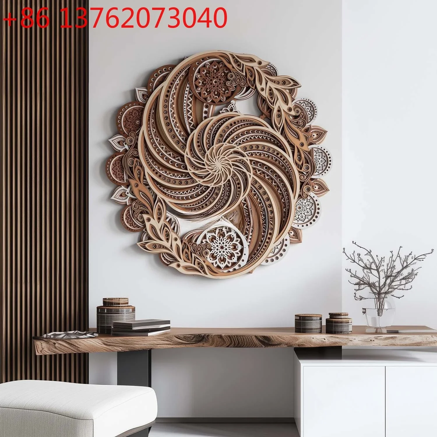 

Time comes and goes, entrance, living room round decorative painting, sofa background wall hanging