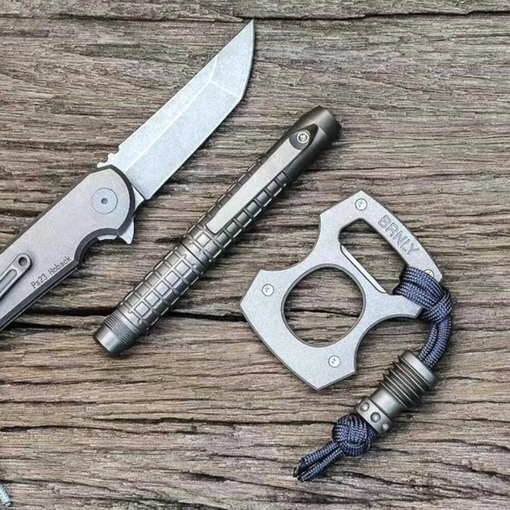 Outdoor Portable EDC Titanium Alloy Tactical Pen (with 6MM Batch Head)Car Emergency Window Breaking Tool view 2