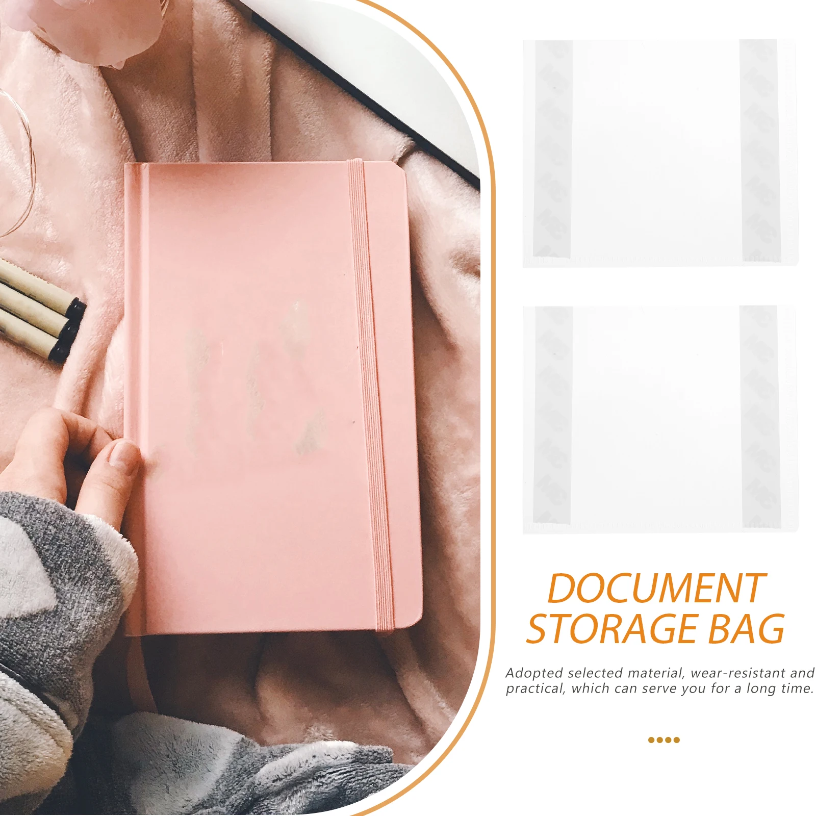 

10Pcs Transparent Document Organizer Pe Material File Folder Home Office Use Lottery Ticket Holders Lottery Ticket Holders