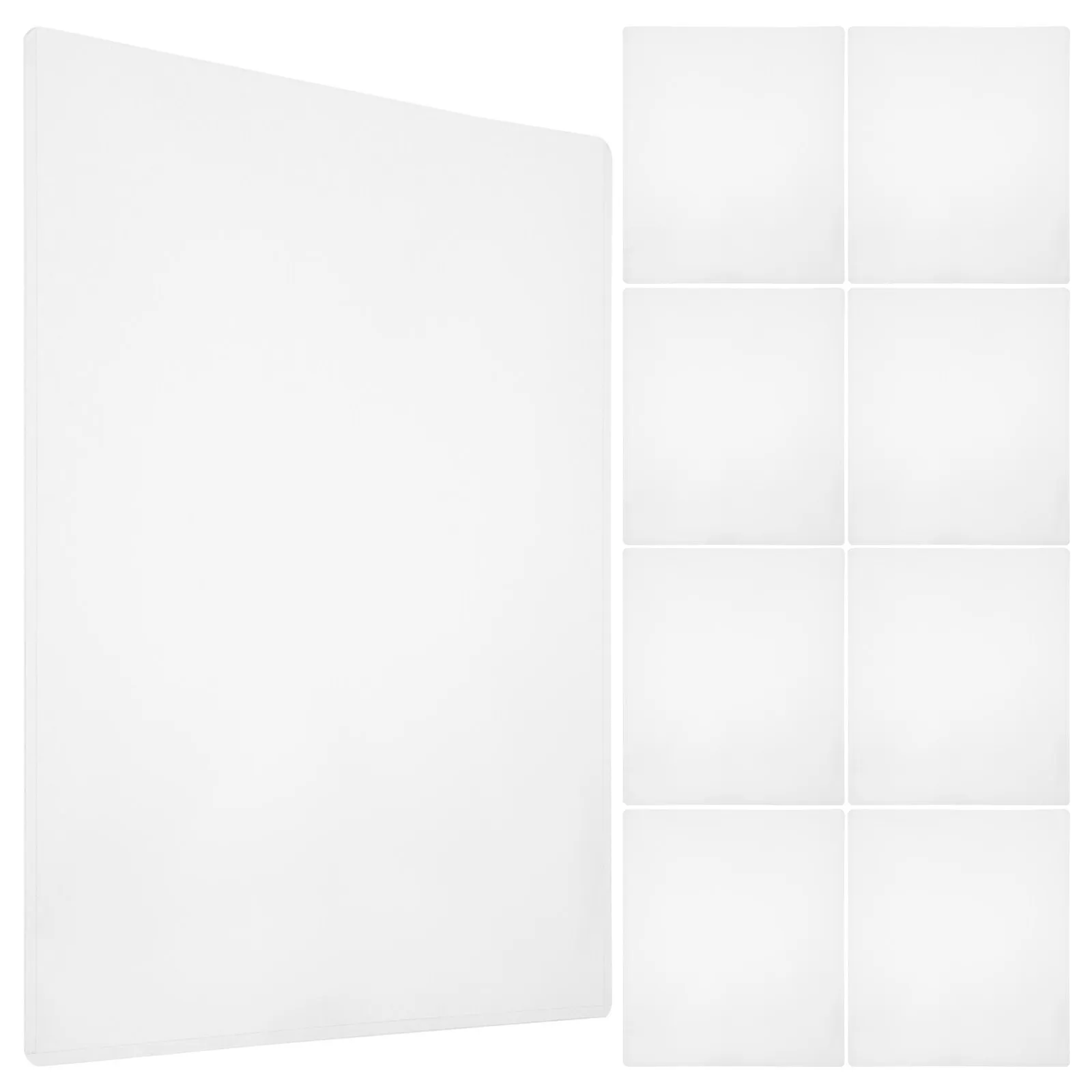 

10Pcs Clear Photo Protectors Transparent PVC Sleeves Waterproof Plastic Sheet Protectors for Photos Documents Certificates