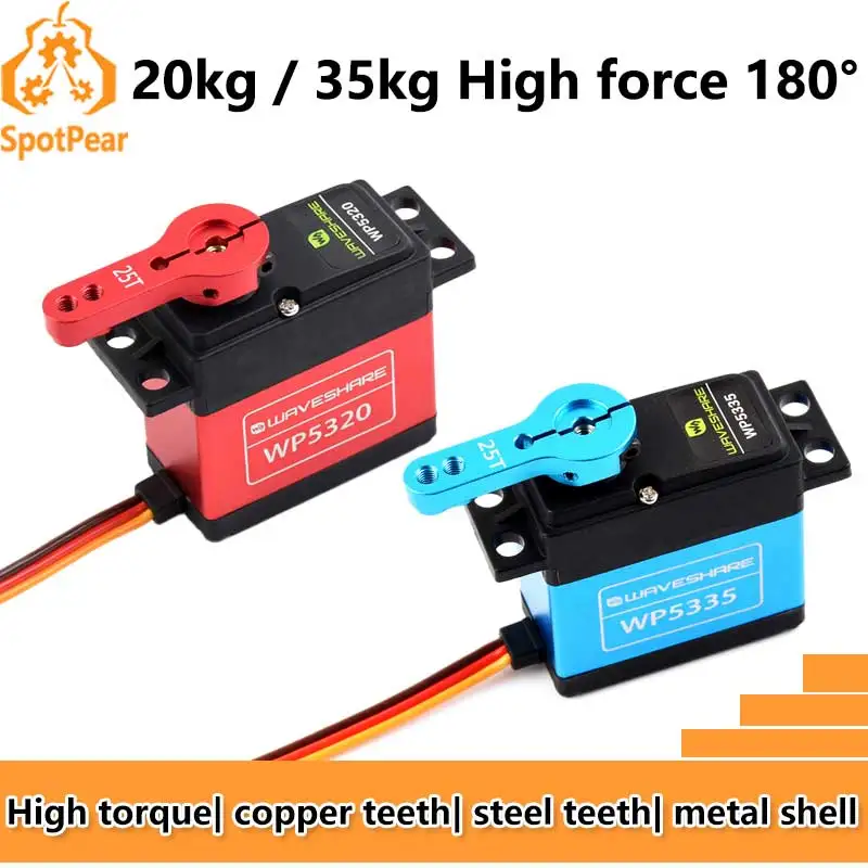 Servo PWM motor WP5320 WP5335 35/20KG.CM 180° PWM digital servo double ball bearings