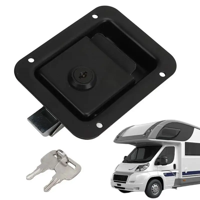 

Дверной замок для фургона, 5X4 дюйма, автомобильный замок для прицепа, плоский замок, сверхмощный дверной замок с 2 ключами, высокая безопасность, устойчивый к ржавчине, встроенный автомобиль