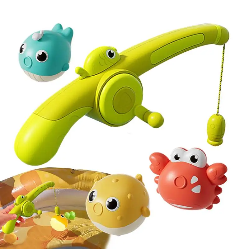 Fishing Bath Toy Magnetic Fishing Game Fun Bathtime Toys For Boys And Girls Ages 18 Months  Pool Game Educational Tub Game