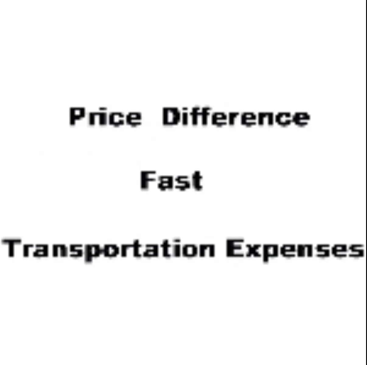 Extra Charge for Custom Order DHL FedEx Shipping Expedited Transportation Fee
