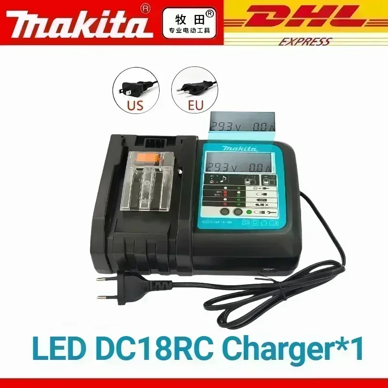 100% originele Makita-batterij, 6.0Ah 18V oplaadbare batterij voor DHP489 DGA404 DDF487 DTD173 DAS180 HR140D Makita 18V elektrisch gereedschap