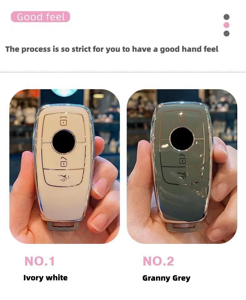 New TPU For Mercedes-Benz Key Case C-class E-class GLC300L Package E300l/E260/E350 Case A200 180L  Car Key Case Cover Bag