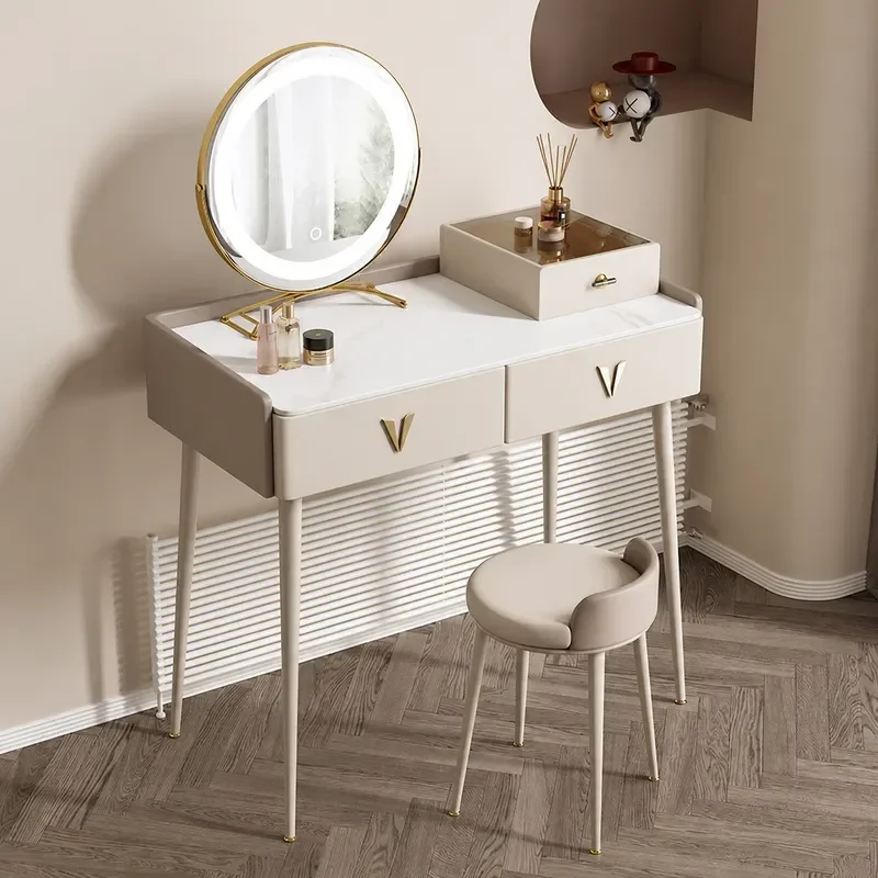 All Solid Wood Dresser Modern Simple Cream Style Mini Chest of Drawers for Small Apartment Master Bedroom High End Light