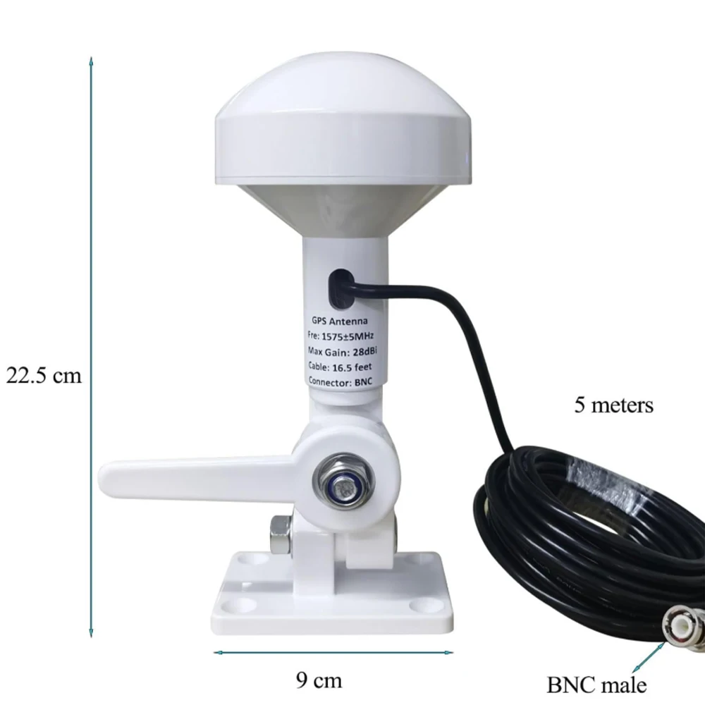 Antena de navegación GPS para barco para marina, BNC, trabajo para Garmin GPSMAP MAP NavTalk StreetPilot Furuno transductor buscador de peces