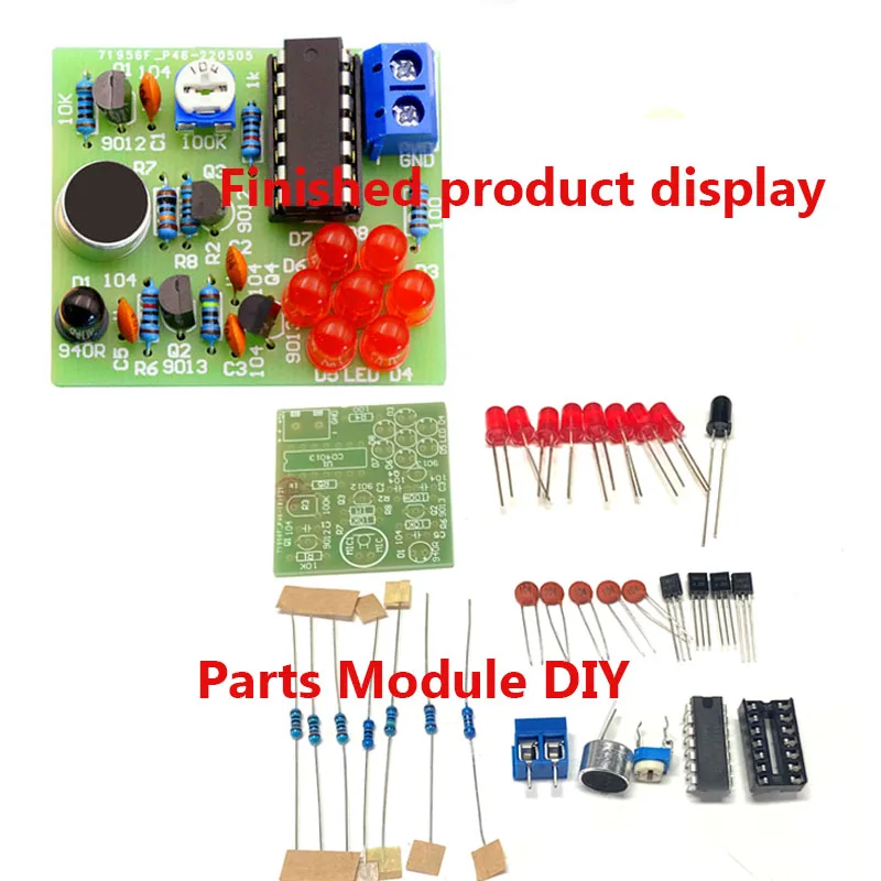 Christmas Fun DIY Analog Electronic Candle Making Kit Night Light Bulk Soldering DIY Lit  Blow Control Simulation Candle