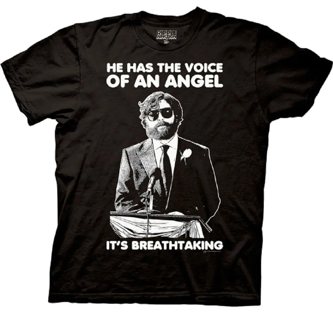 

Official Comedy The Hangover T-shirt- He Has Voice of an Angel It's Breathtaking