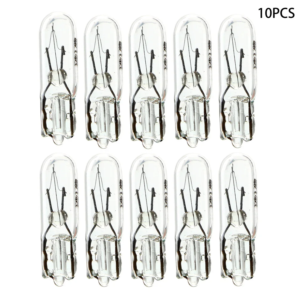 10pcs T5 286 Halogen Bulb Amber Car Instrument Panel Lamp Auto Wedge Dashboard Lamp Bulbs 2W 12V Light Source Car-styling